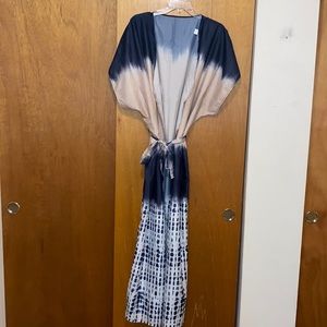 🌊 NWT Lulla Collection Belted Long Kimono Robe